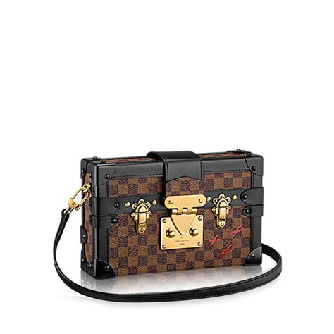 louis vuitton petite malle damier ebene|Damier Ebene leather handbags.